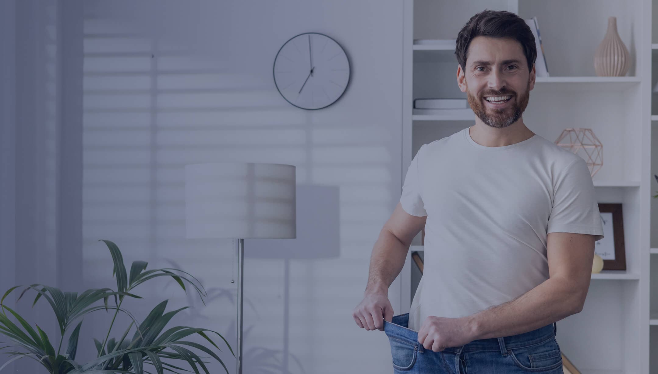 An active man building strength in the gym