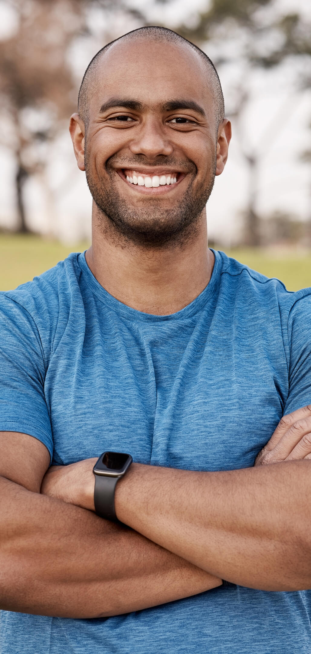 A man in natural light, representing restored strength and vitality